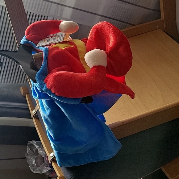 Superhero Puppy Outfit with Cape for 14" back - Picture 5 of 9